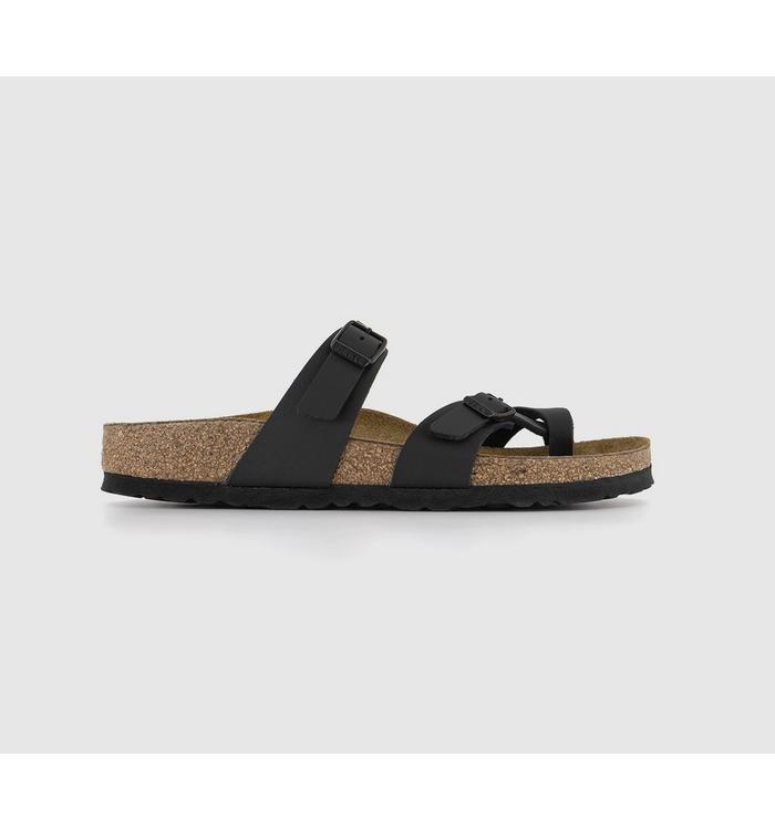 birkenstock mayari cross strap sandals black n