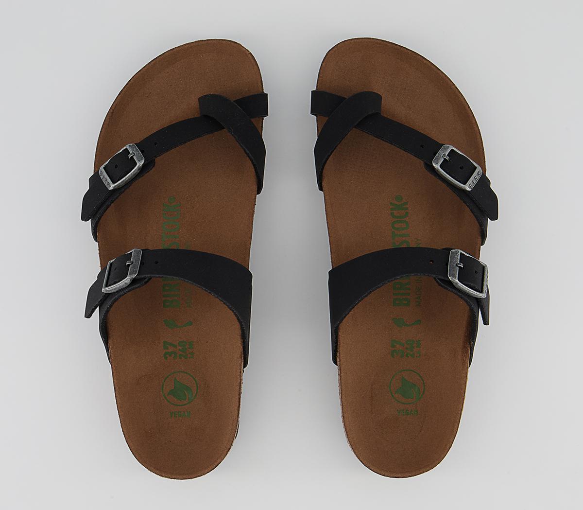 BIRKENSTOCK Mayari Cross Strap Sandals BIRKENSTOCK Mayari Cross Strap Sandals Earthly Vege Black