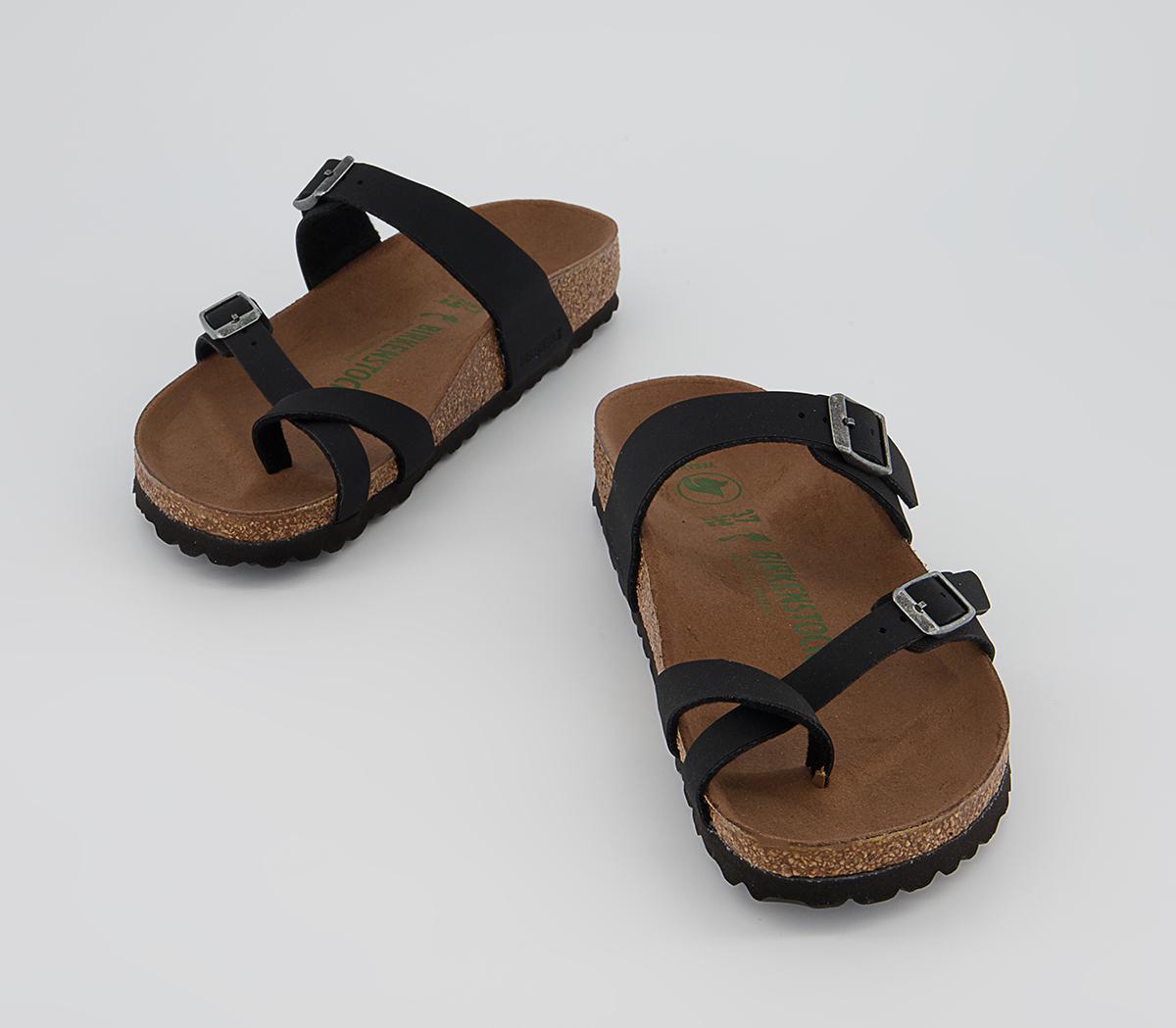 BIRKENSTOCK Mayari Cross Strap Sandals BIRKENSTOCK Mayari Cross Strap Sandals Earthly Vege Black