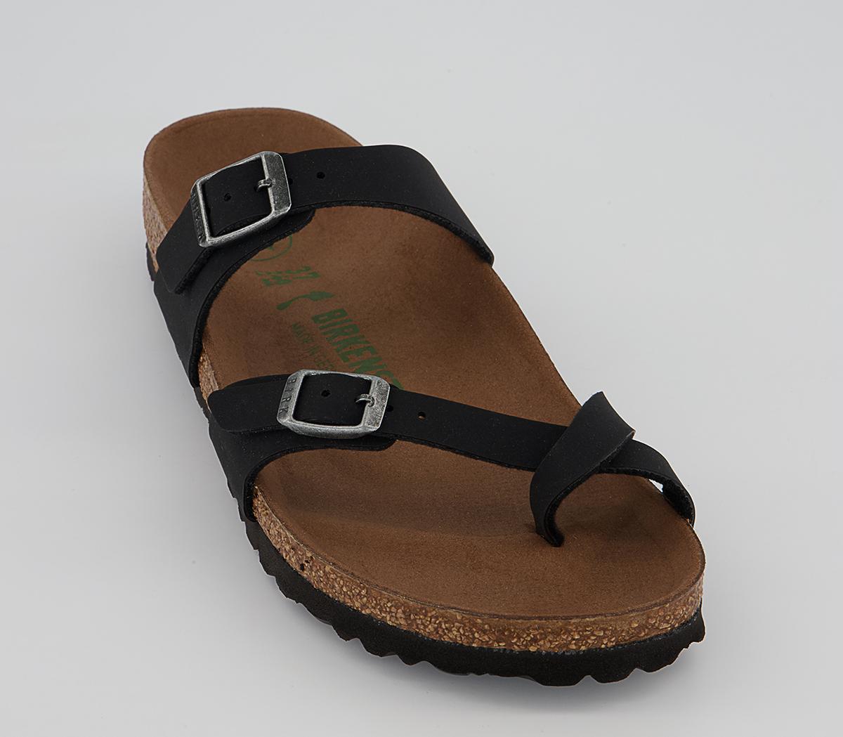 BIRKENSTOCK Mayari Cross Strap Sandals BIRKENSTOCK Mayari Cross Strap Sandals Earthly Vege Black