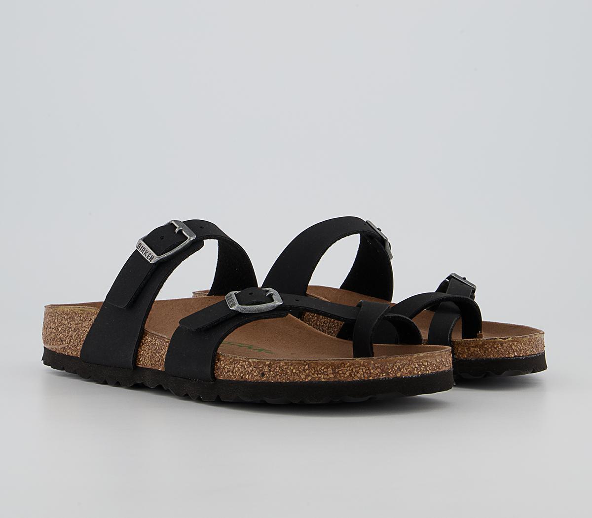 BIRKENSTOCK Mayari Cross Strap Sandals BIRKENSTOCK Mayari Cross Strap Sandals Earthly Vege Black