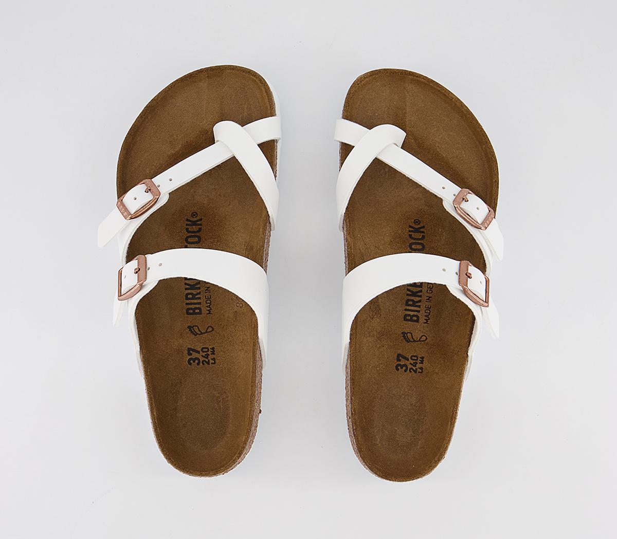 BIRKENSTOCKMayari Cross Strap SandalsWhite Birko Flor