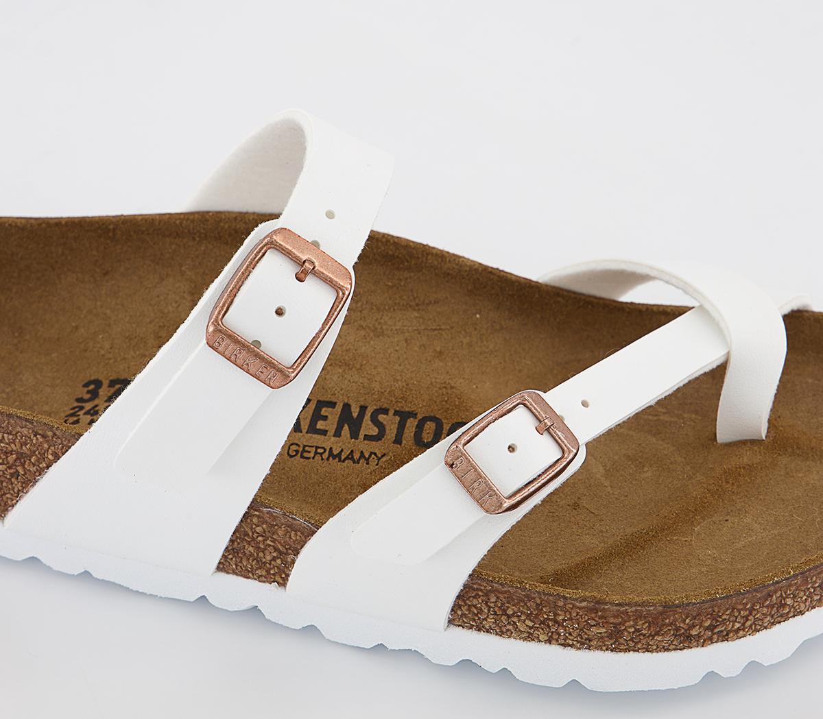 BIRKENSTOCKMayari Cross Strap SandalsWhite Birko Flor