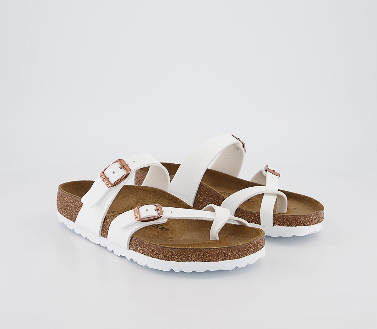 BIRKENSTOCKMayari Cross Strap SandalsWhite Birko Flor