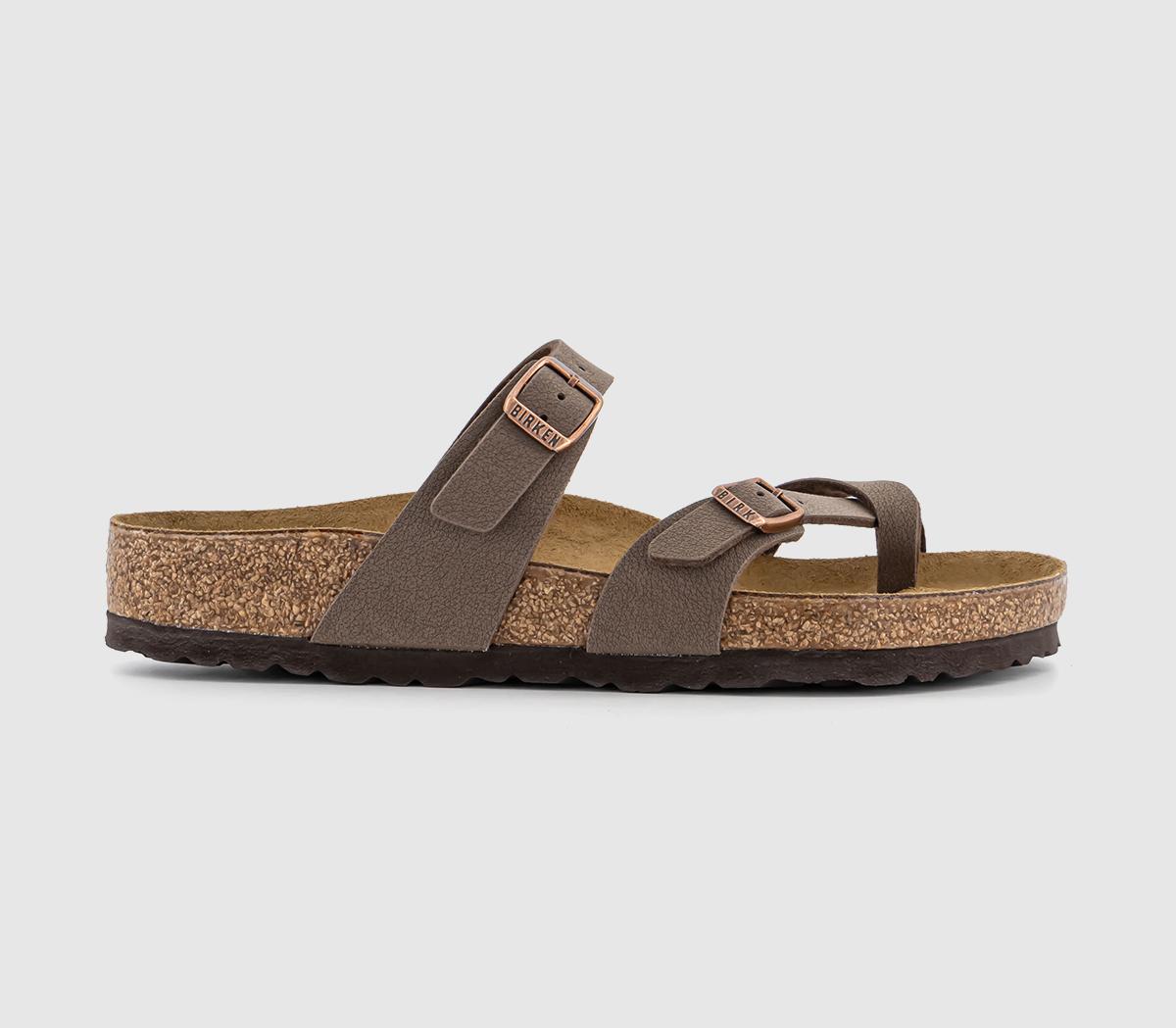 Mayari Cross Strap Sandals In Brown