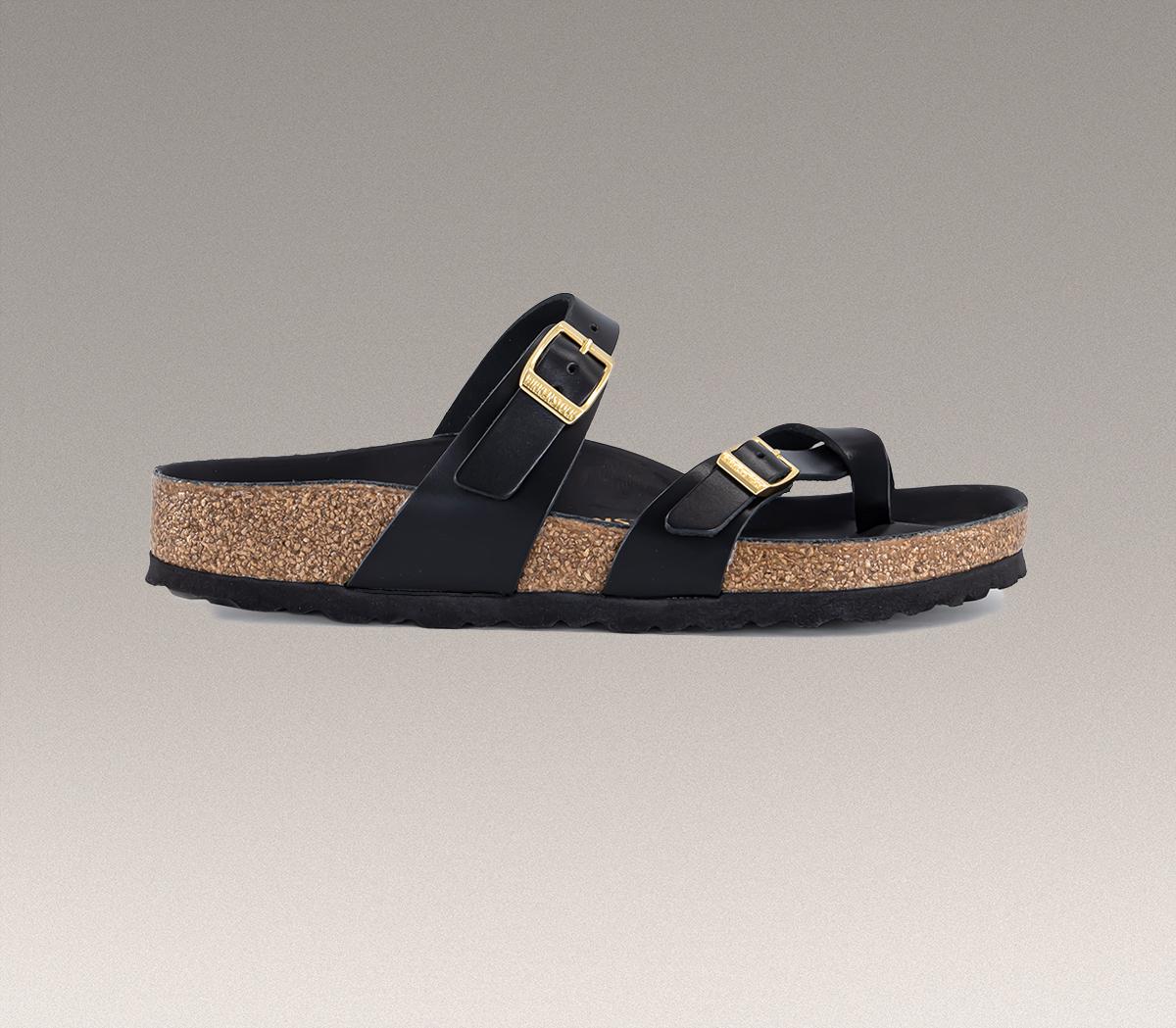 BIRKENSTOCKMayari Cross Strap SandalsBlack Amalfi Leather