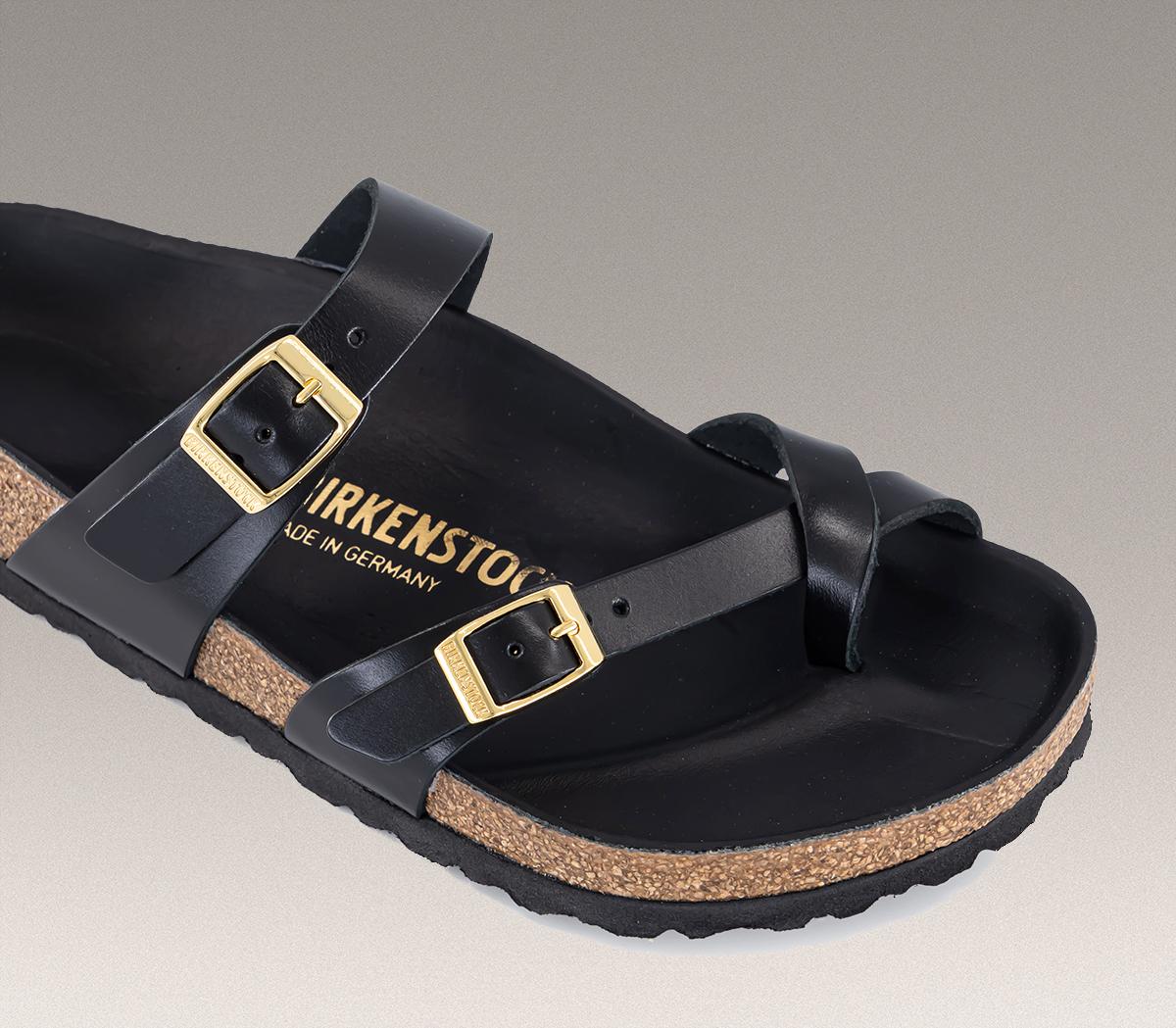 BIRKENSTOCKMayari Cross Strap SandalsBlack Amalfi Leather