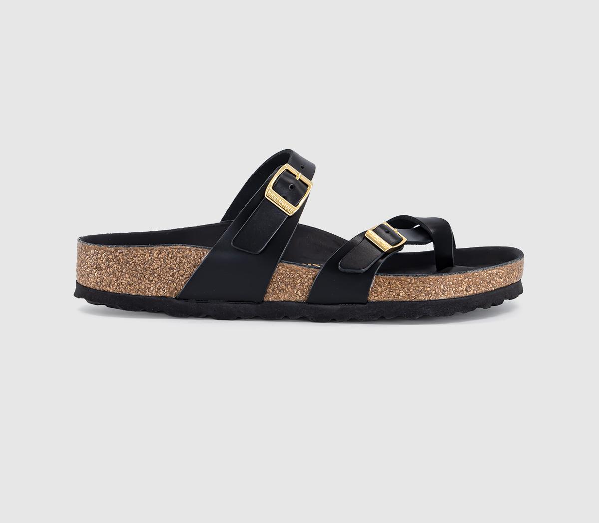 BIRKENSTOCKMayari Cross Strap SandalsBlack Amalfi Leather