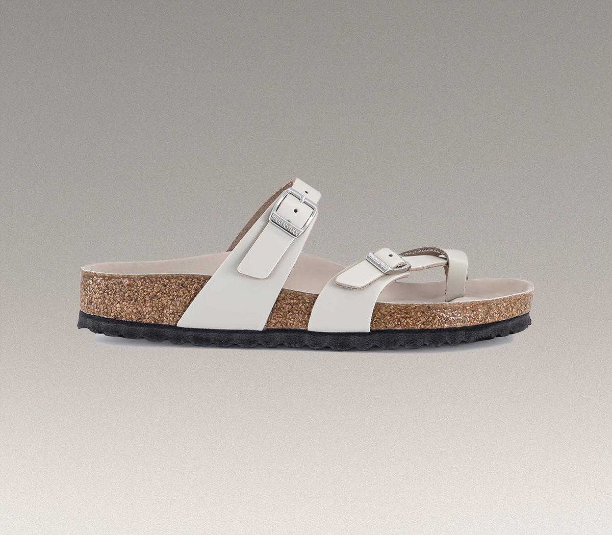 BIRKENSTOCKMayari Cross Strap SandalsOyster Amalfi Leather