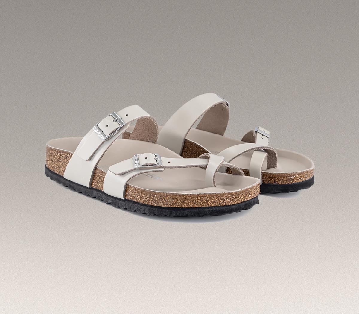 BIRKENSTOCKMayari Cross Strap SandalsOyster Amalfi Leather