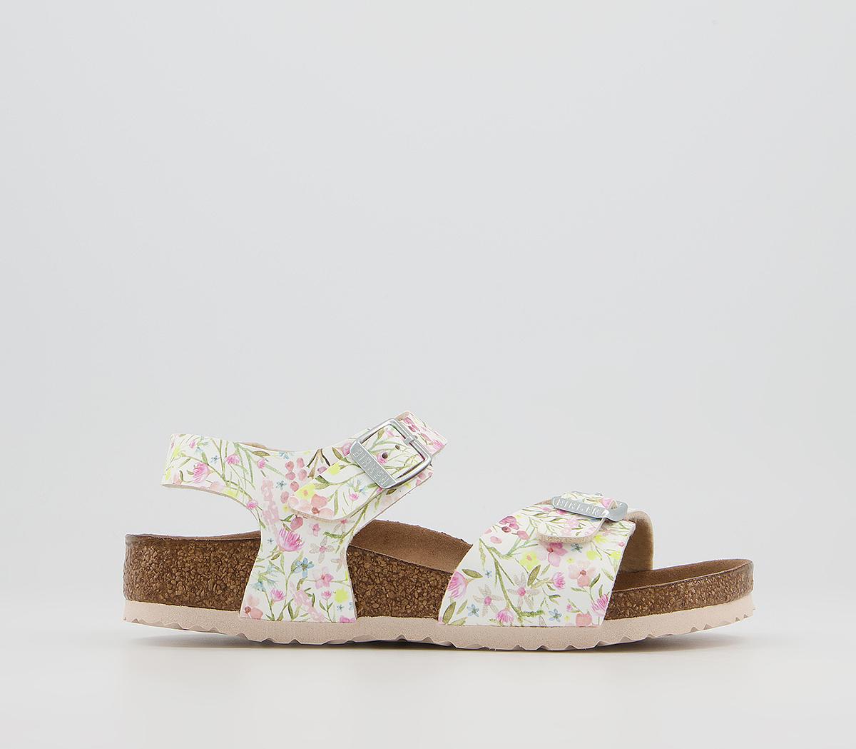 BIRKENSTOCKRio Kids SandalsWatercolour Flower White