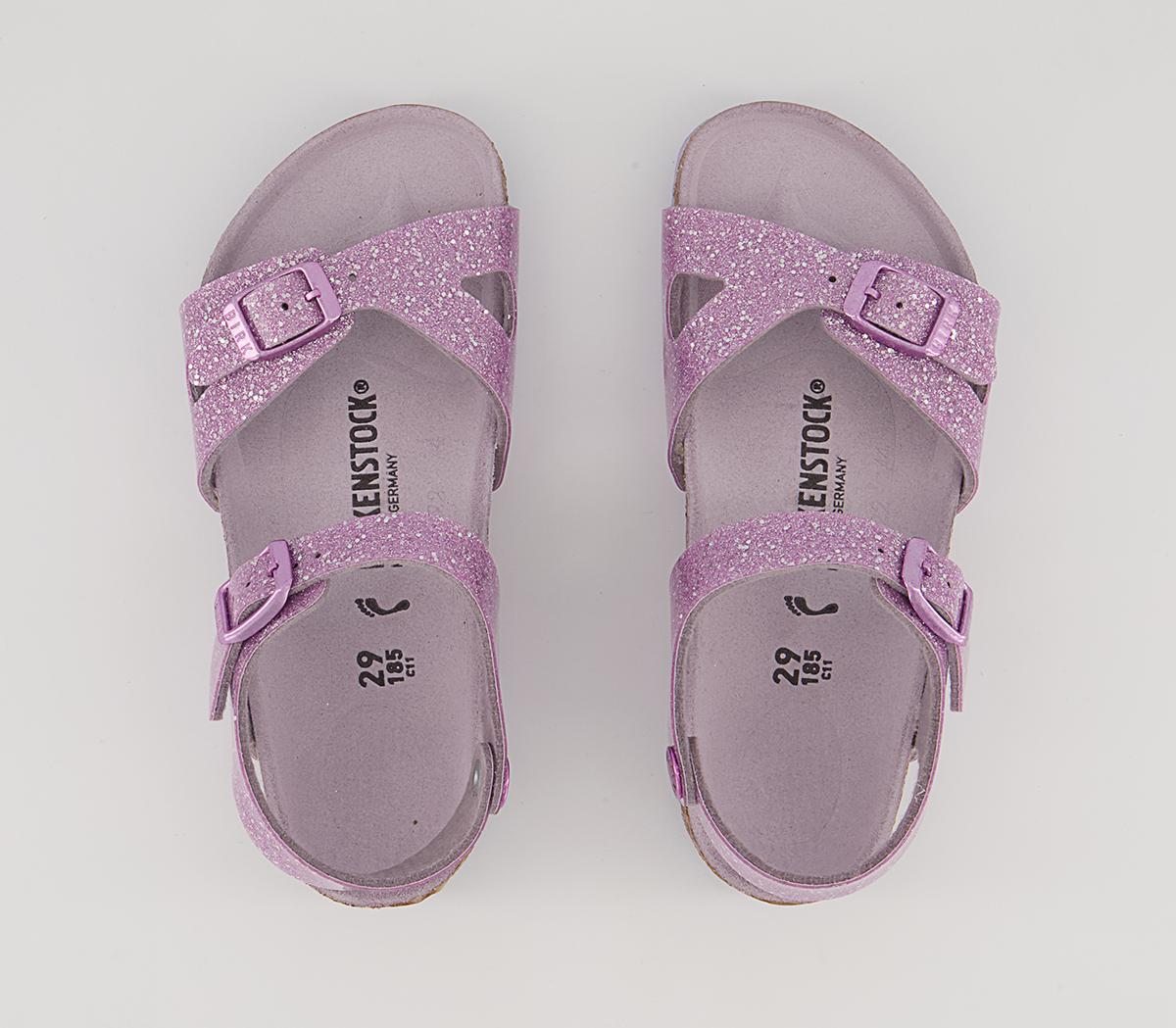 BIRKENSTOCK Rio Kids Sandals BIRKENSTOCK Rio Kids Sandals Cosmic Sparkle Lavender