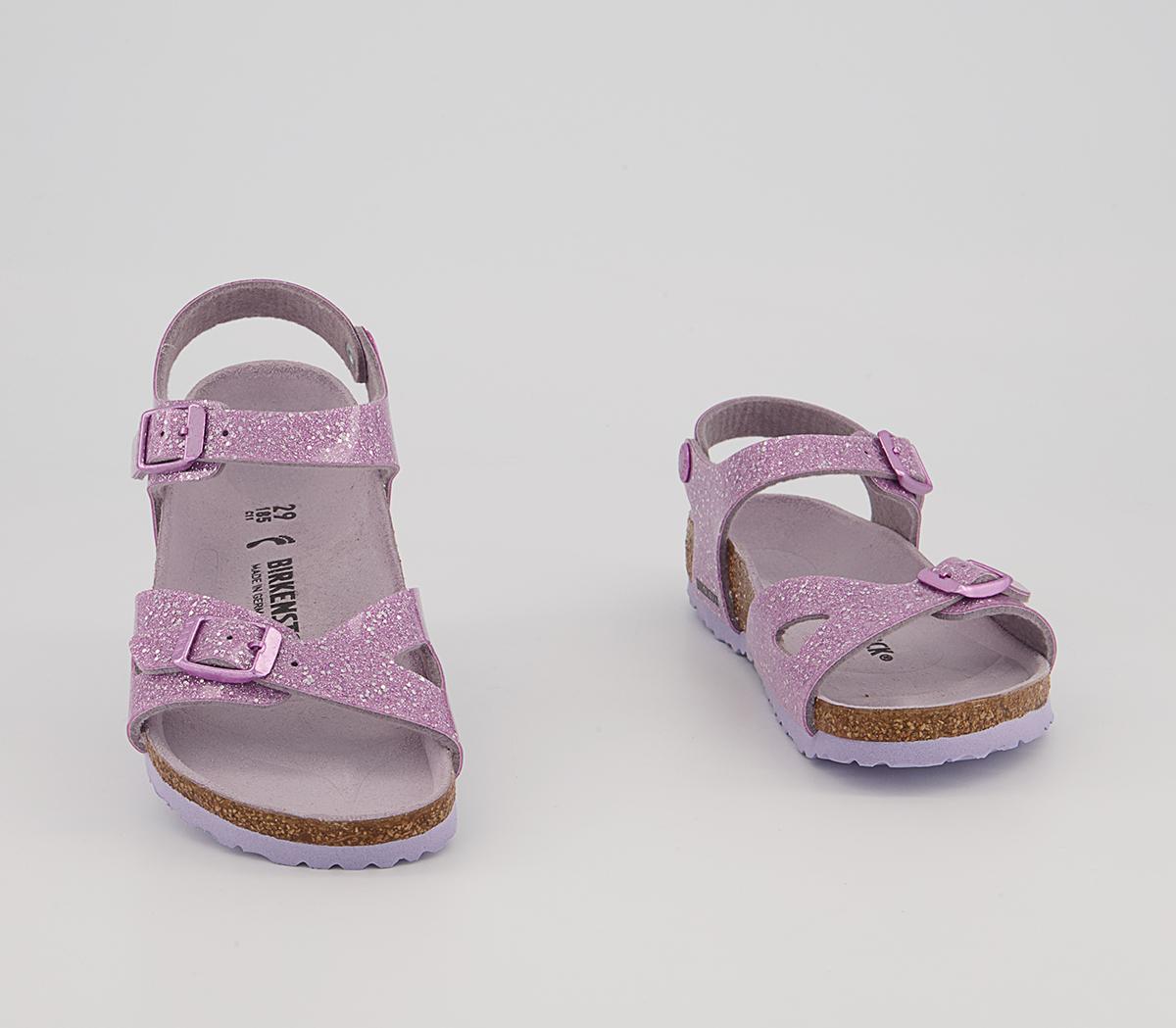 BIRKENSTOCK Rio Kids Sandals BIRKENSTOCK Rio Kids Sandals Cosmic Sparkle Lavender