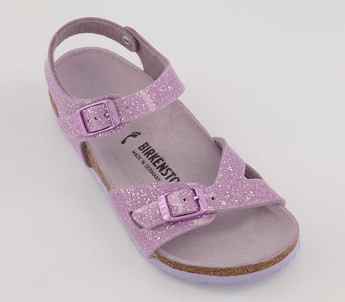 BIRKENSTOCK Rio Kids Sandals BIRKENSTOCK Rio Kids Sandals Cosmic Sparkle Lavender