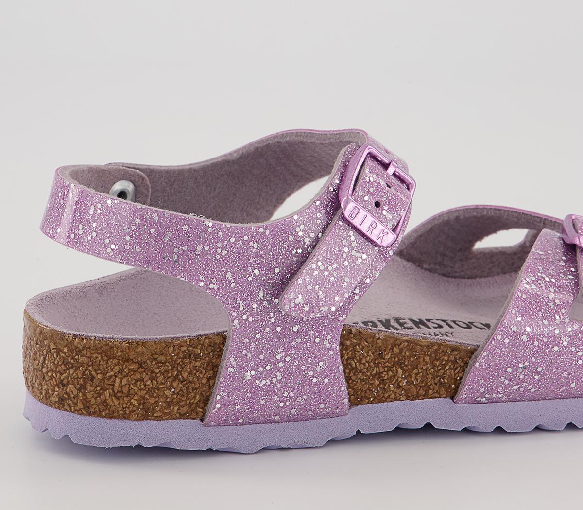 BIRKENSTOCK Rio Kids Sandals BIRKENSTOCK Rio Kids Sandals Cosmic Sparkle Lavender