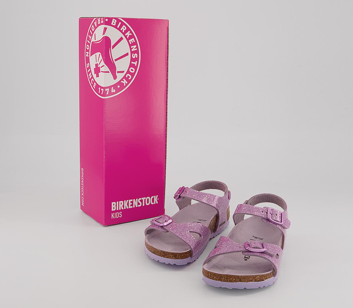 BIRKENSTOCK Rio Kids Sandals BIRKENSTOCK Rio Kids Sandals Cosmic Sparkle Lavender