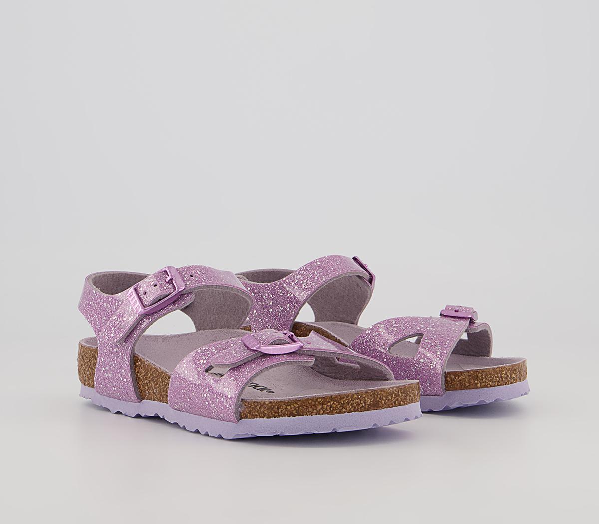 BIRKENSTOCK Rio Kids Sandals BIRKENSTOCK Rio Kids Sandals Cosmic Sparkle Lavender