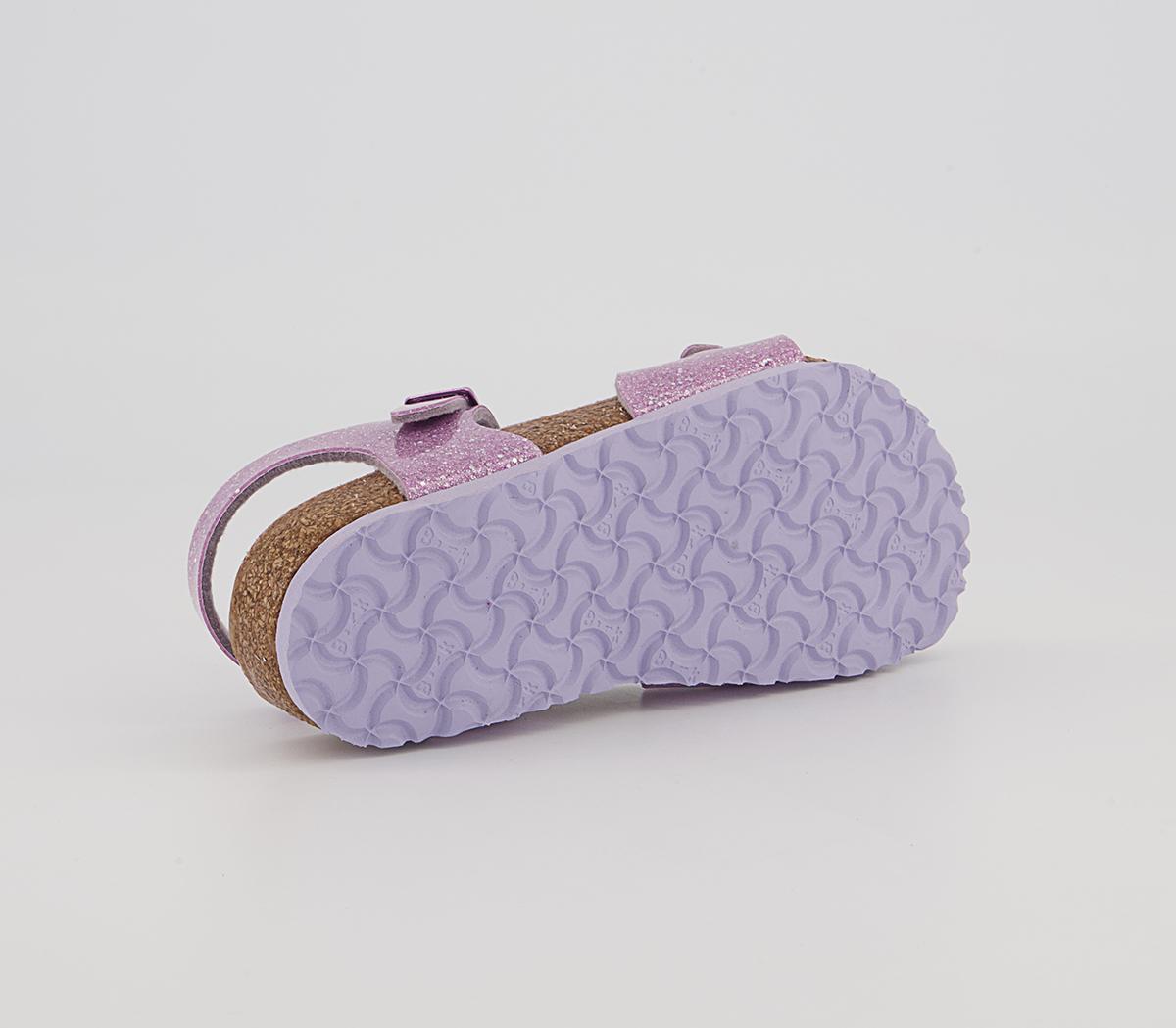 BIRKENSTOCK Rio Kids Sandals BIRKENSTOCK Rio Kids Sandals Cosmic Sparkle Lavender