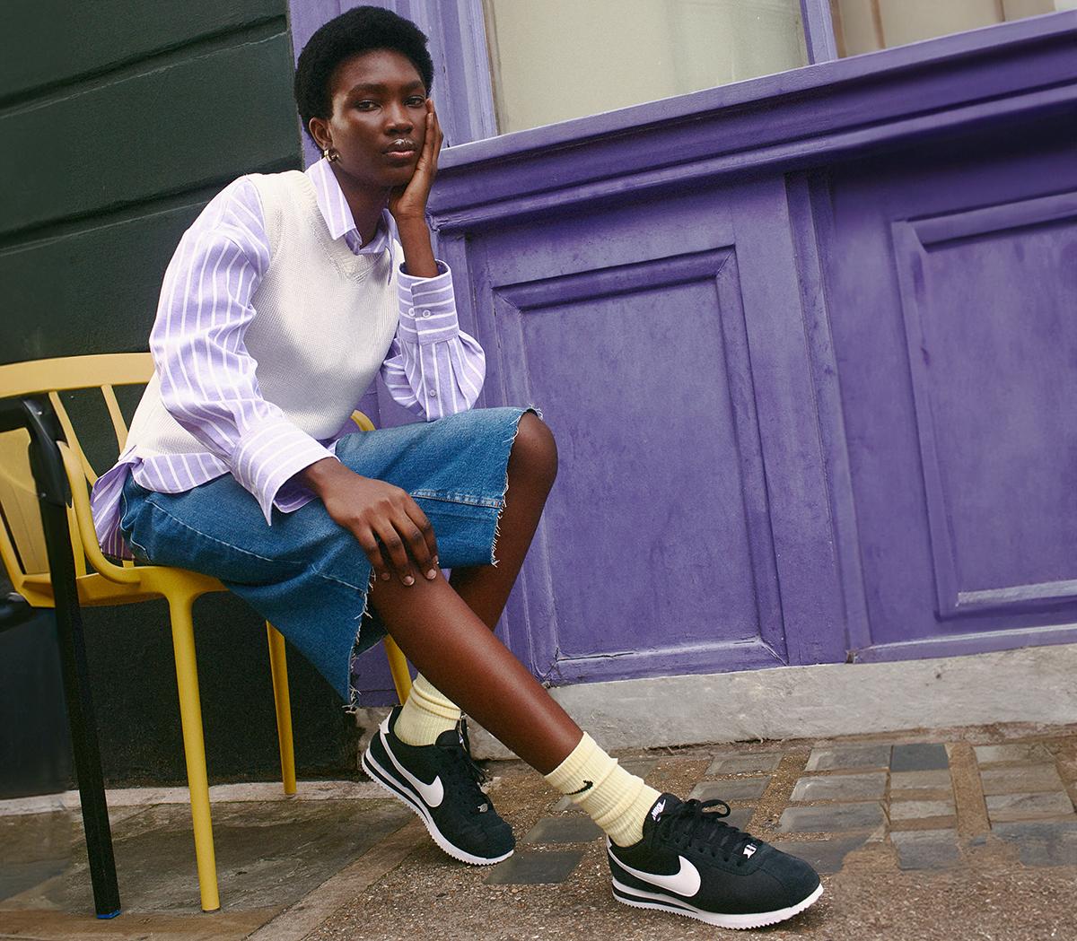 Nike Nike Cortez Trainers Nike Nike Cortez Trainers Black White