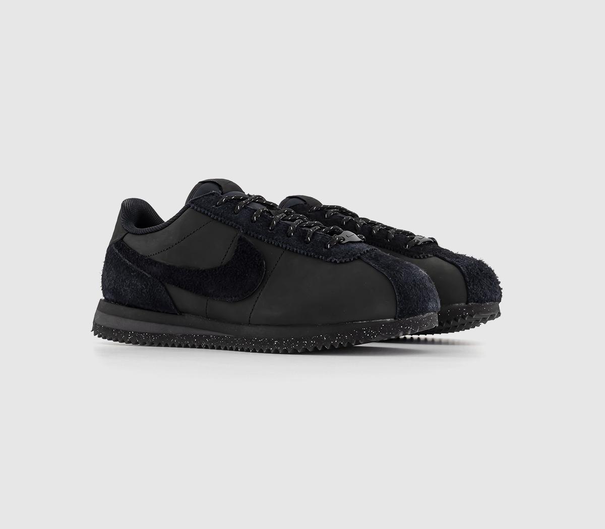 black cortez trainers