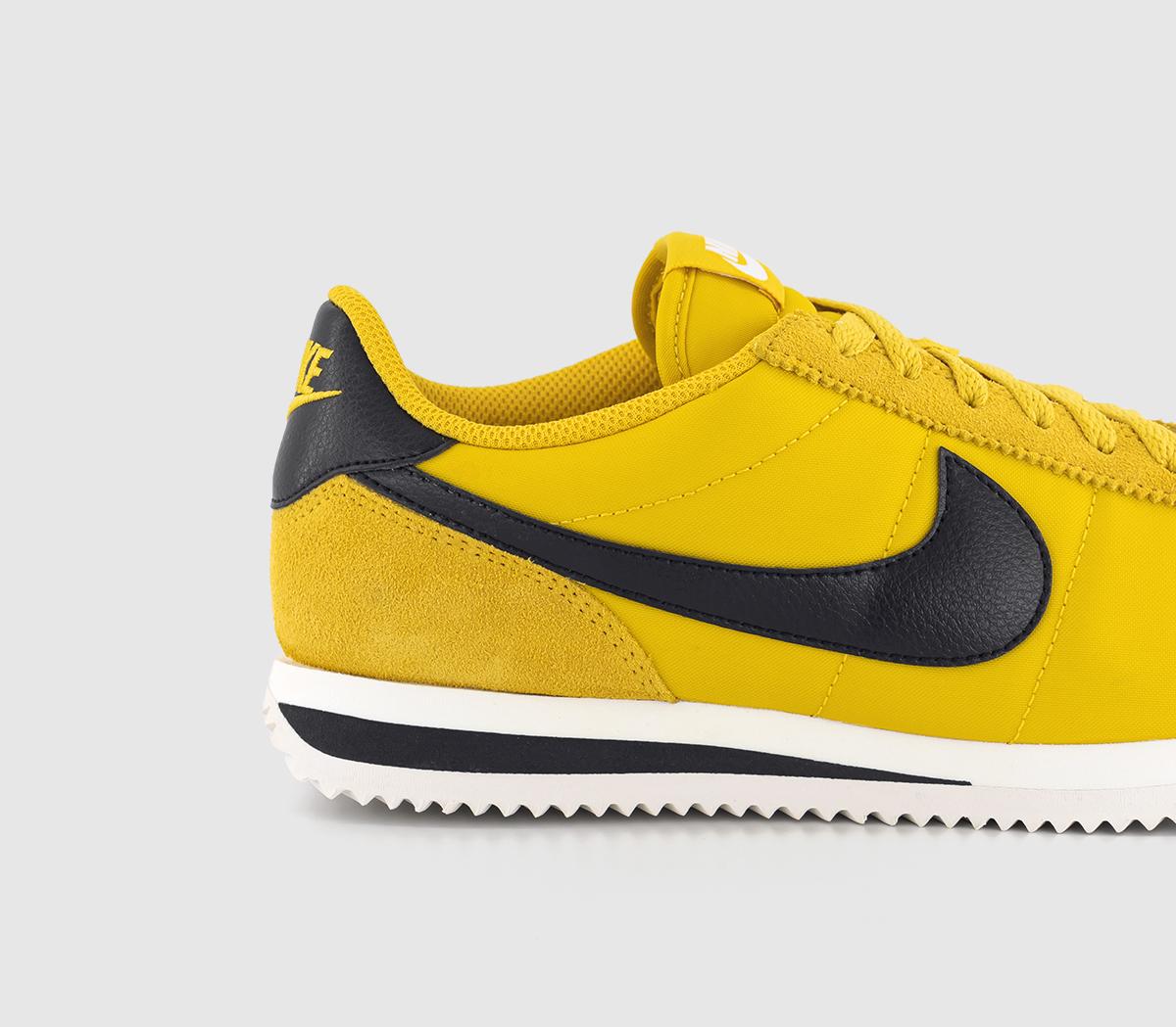 Nike Nike Cortez Trainers Vivid Sulfur Black Sail White Team Orange ...