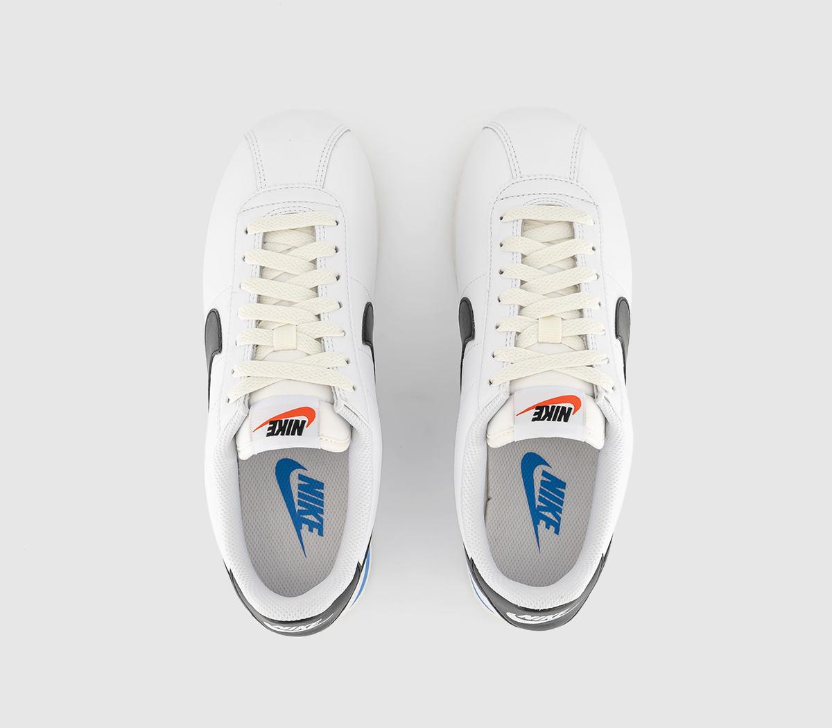 Nike Nike Cortez Trainers White Black Lt Photo Blue Sail - Women's Trainers