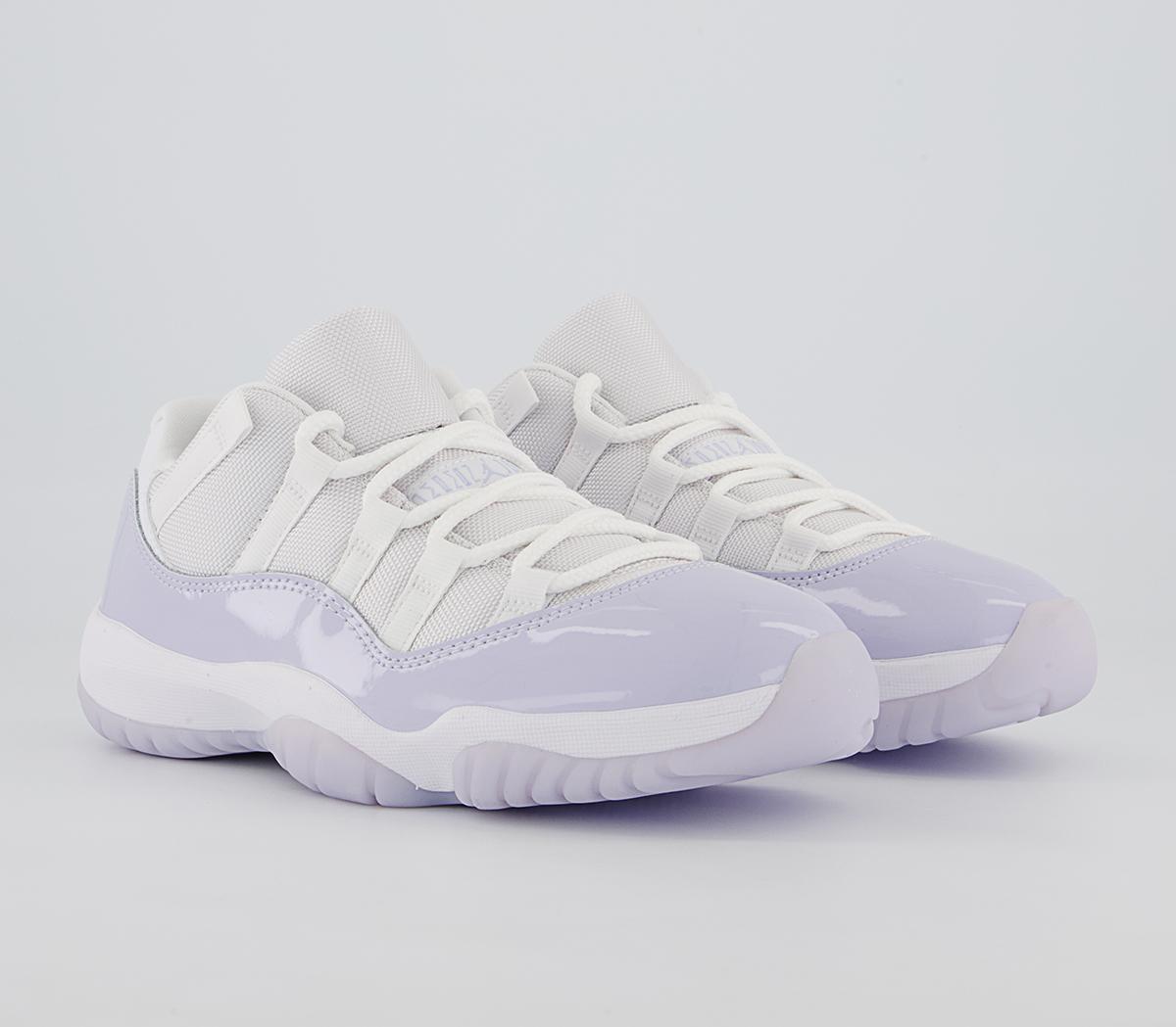 Jordan Air Jordan 11 Low Trainers Jordan Air Jordan 11 Low Trainers Whte Pure Violet White