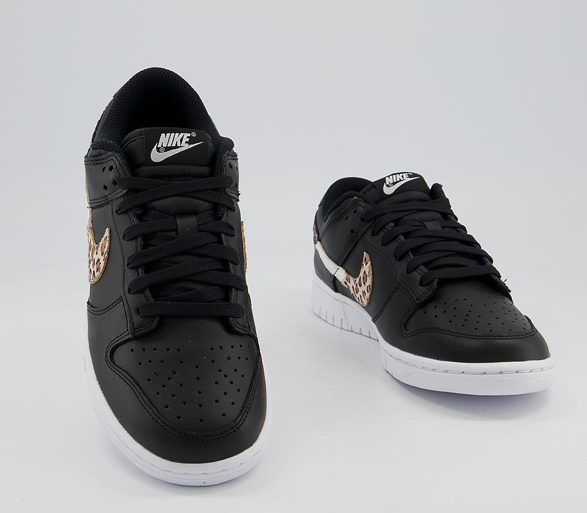 Nike Dunk Low Trainers Nike Dunk Low Trainers Black Leopard Black