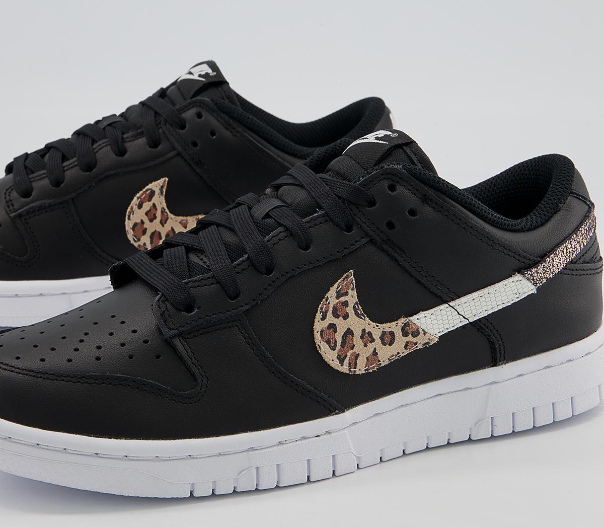Nike Dunk Low Trainers Nike Dunk Low Trainers Black Leopard Black