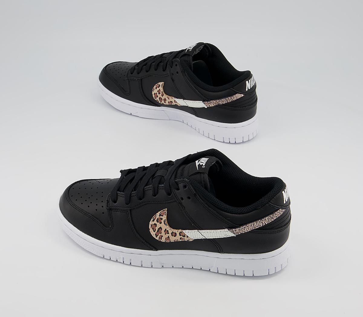 Nike Dunk Low Trainers Nike Dunk Low Trainers Black Leopard Black