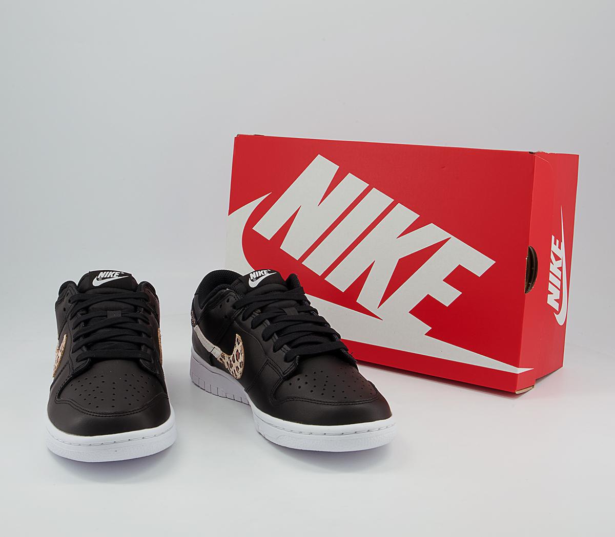 Nike Dunk Low Trainers Nike Dunk Low Trainers Black Leopard Black