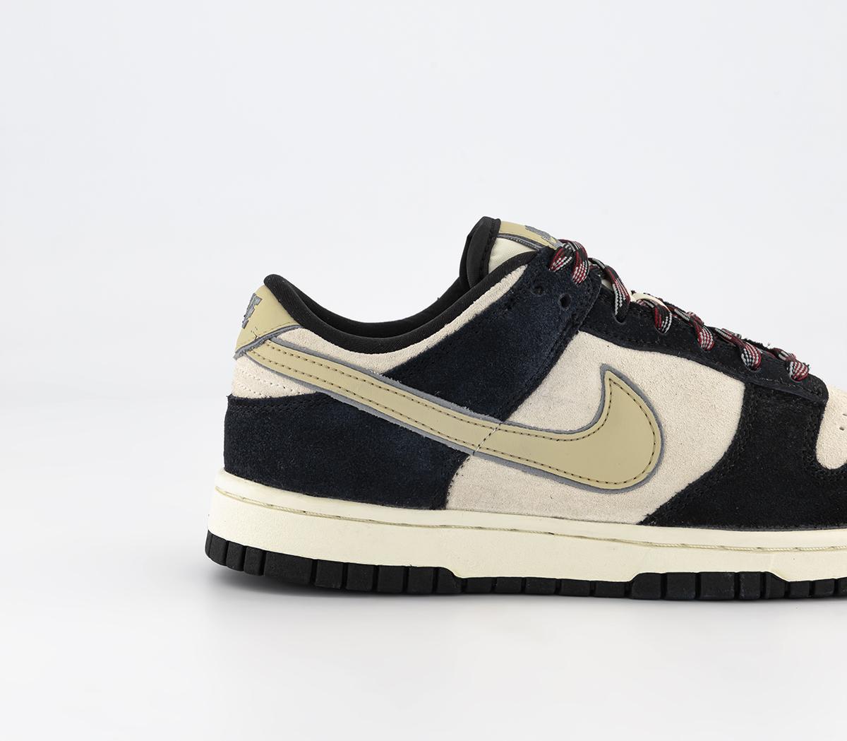 NikeDunk Low TrainersBlack Team Gold Coconut Milk Particle Grey