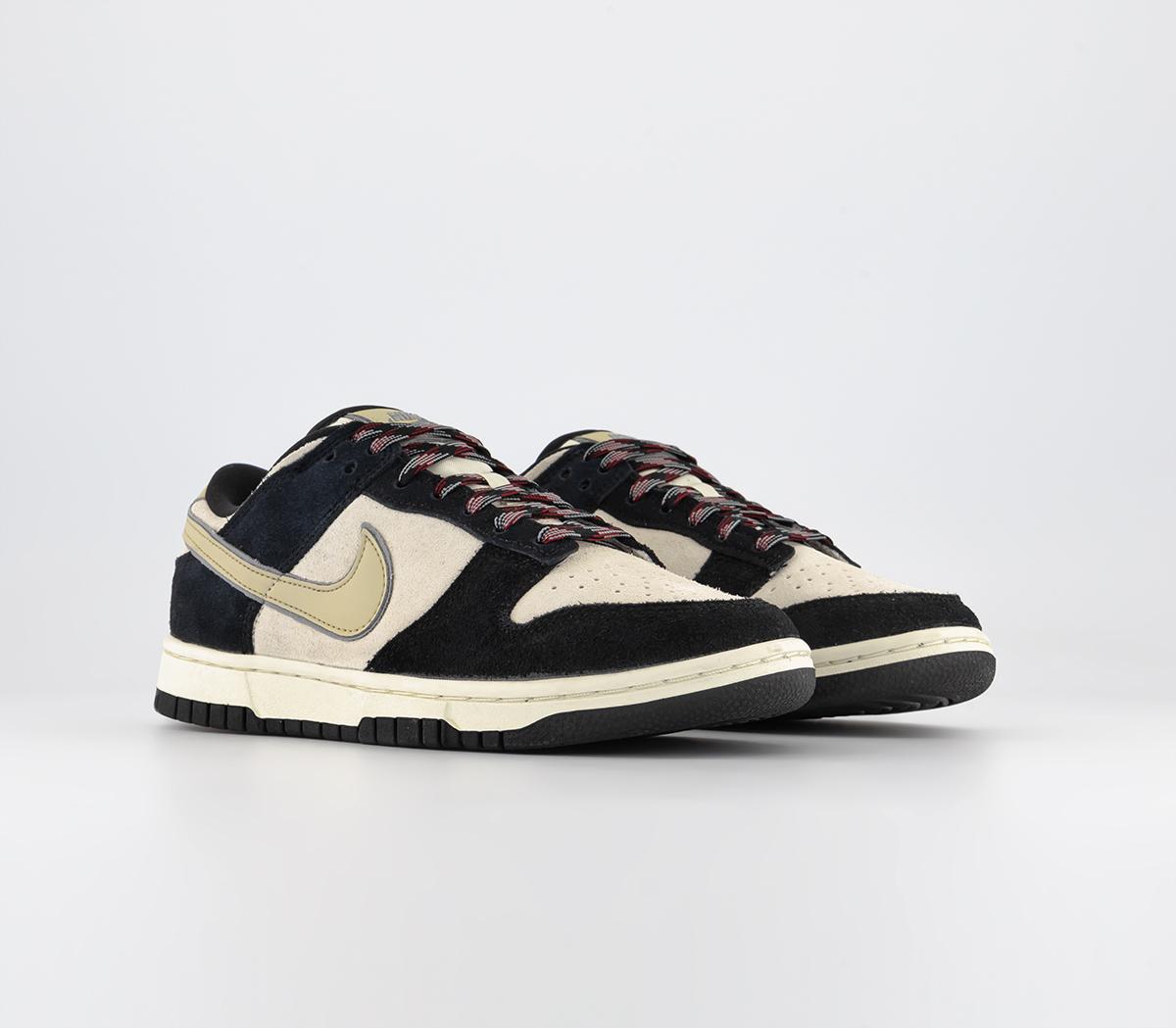 NikeDunk Low TrainersBlack Team Gold Coconut Milk Particle Grey