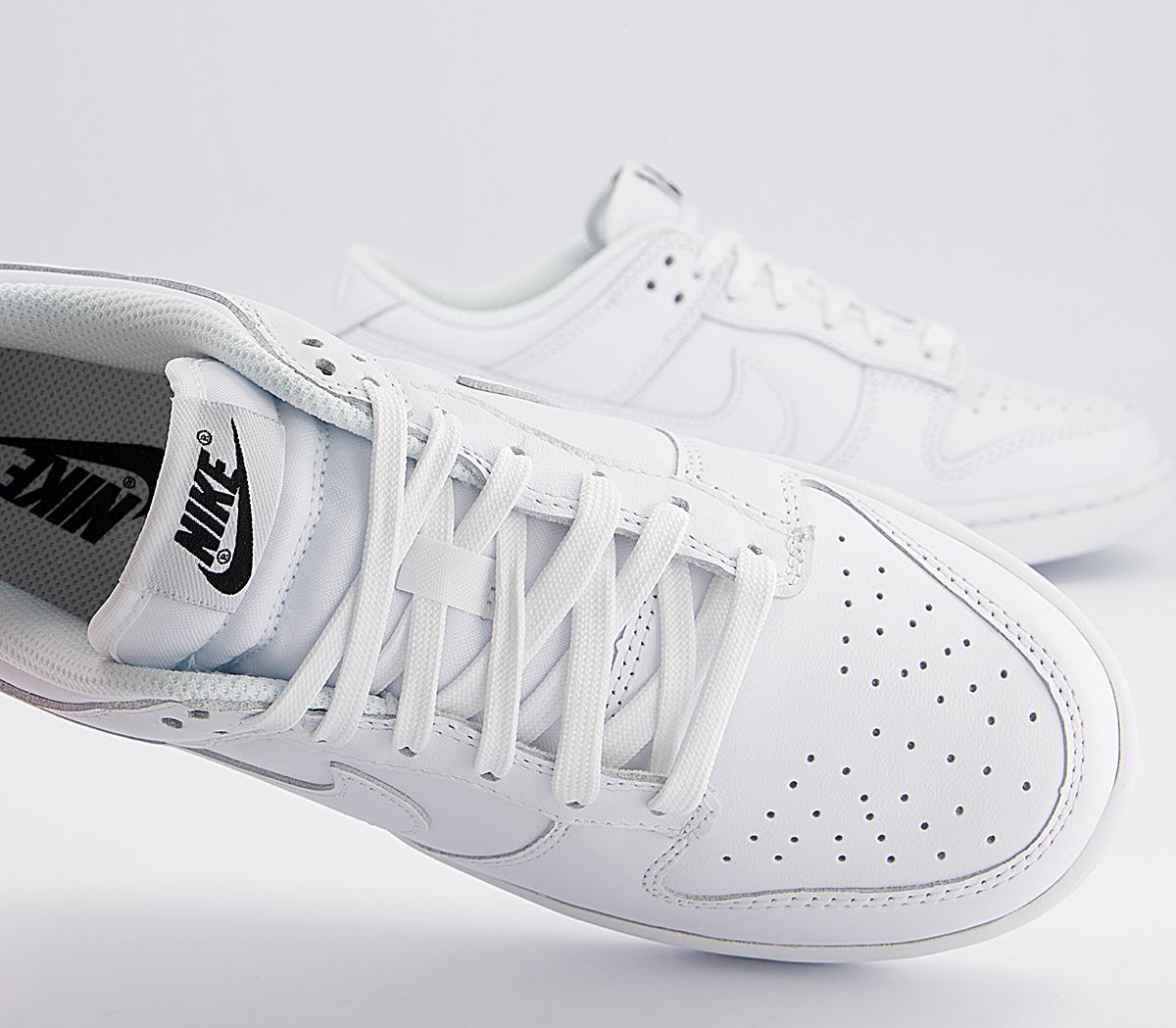 Nike Dunk Low Trainers White White White - Women's Trainers