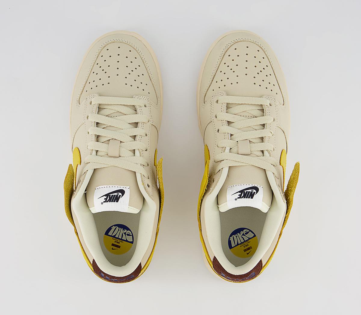 Nike Dunk Low Trainers Nike Dunk Low Trainers Coconut Milk Vivid Sulfur Cacao Wow