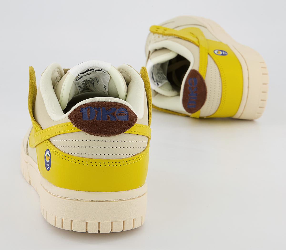 Nike Dunk Low Trainers Nike Dunk Low Trainers Coconut Milk Vivid Sulfur Cacao Wow