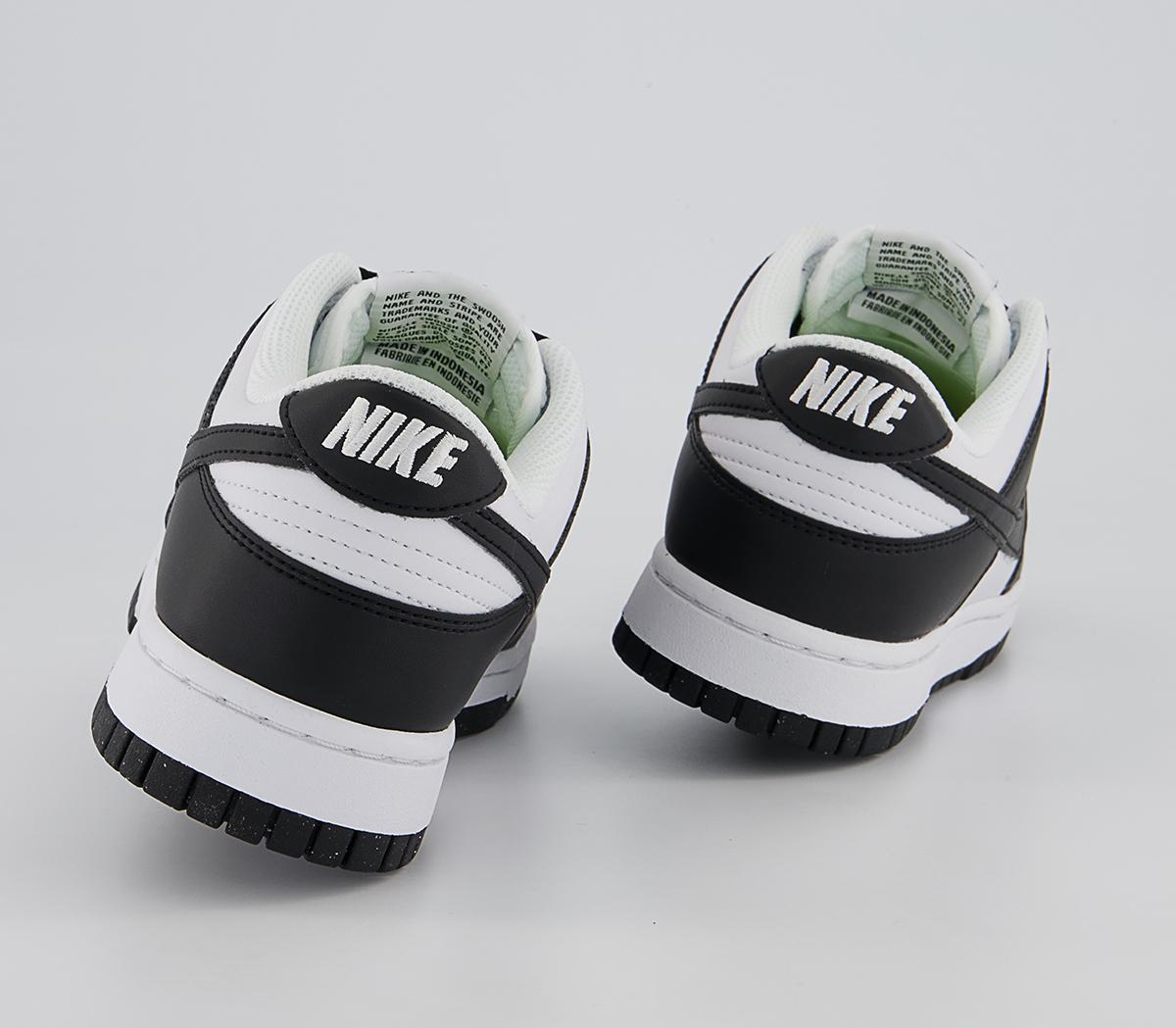 NikeDunk Low TrainersWhite Black Next Nature