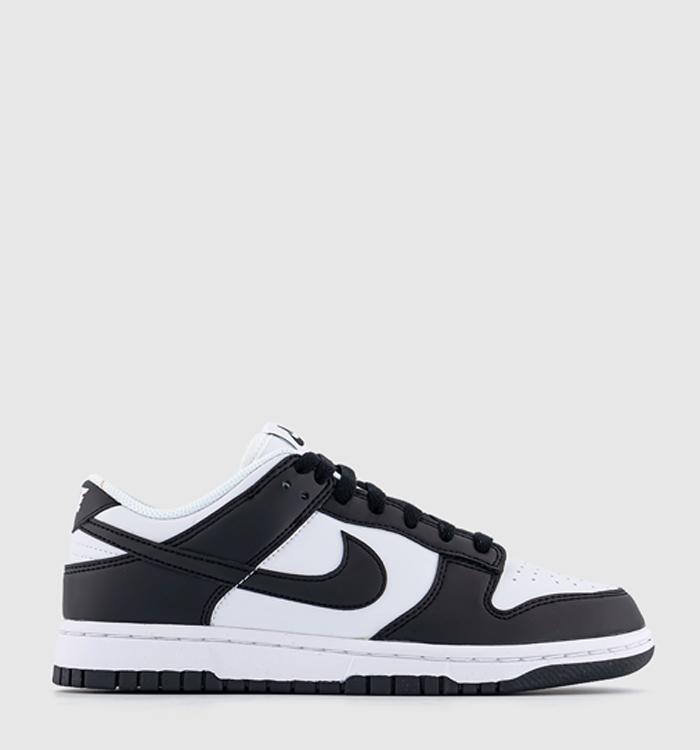 Nike dunks shop white and black