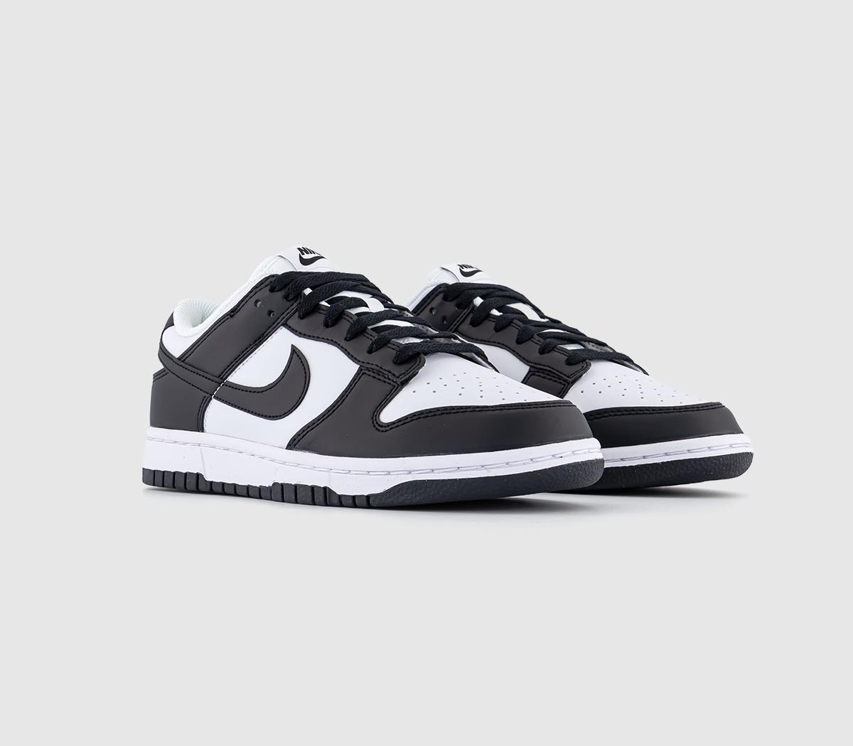 Nike Womens Dunk Low Trainers White Black Next Nature, 3