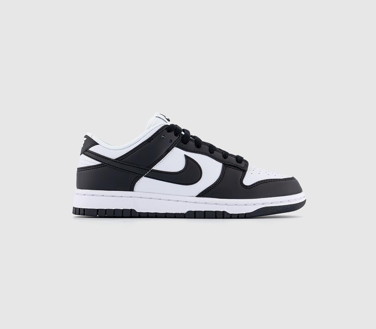 Dunk Low Trainers White Black Next Nature