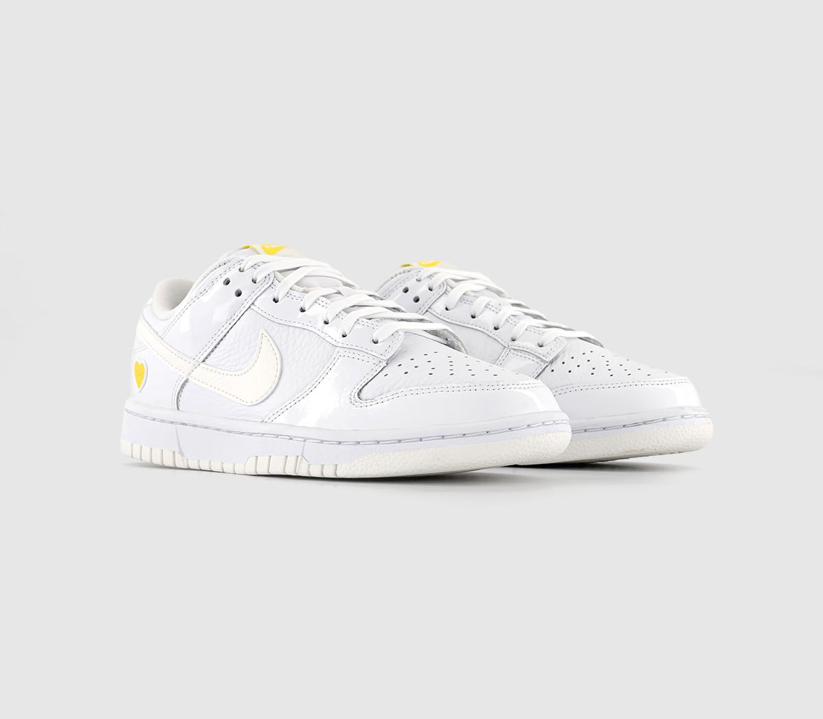 NikeDunk Low Trainers White Sail Opti Yellow