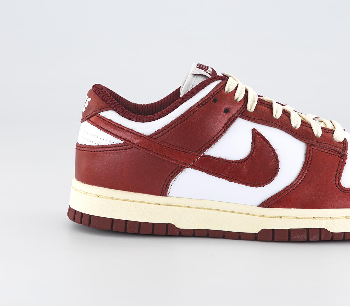 NikeDunk Low Trainers White Team Red Coconut Milk