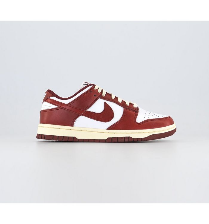 Nike Dunk Low Trainers White Team Red Coconut Milk