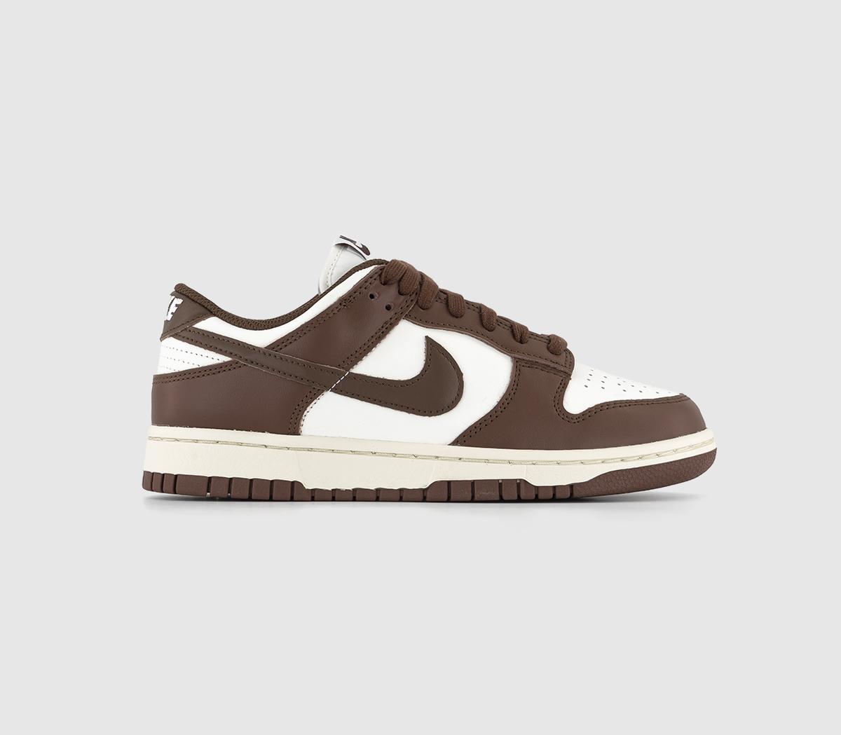 Nike brown leather trainers online