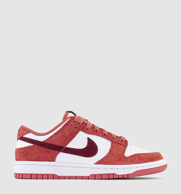 Nike Dunk Low Trainers White Team Red Dragon Red