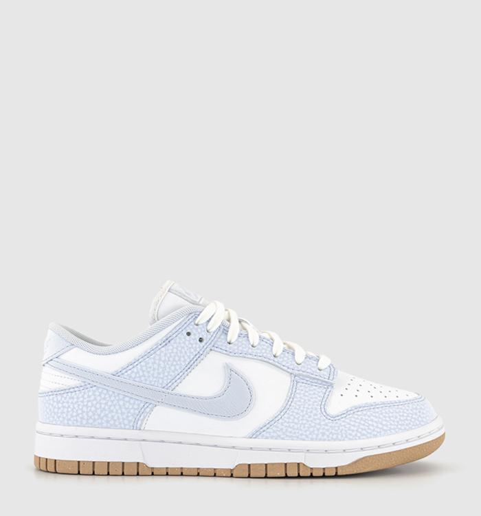 Nike Dunk Low Trainers White Football Grey Gum Light Brown