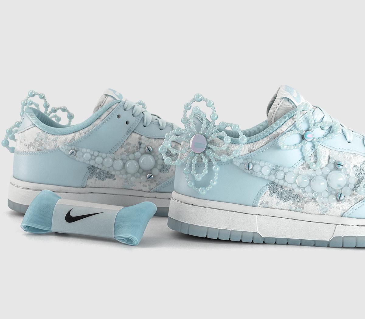 NikeDunk Low TrainersSummit White Blue Tint Wolf Grey