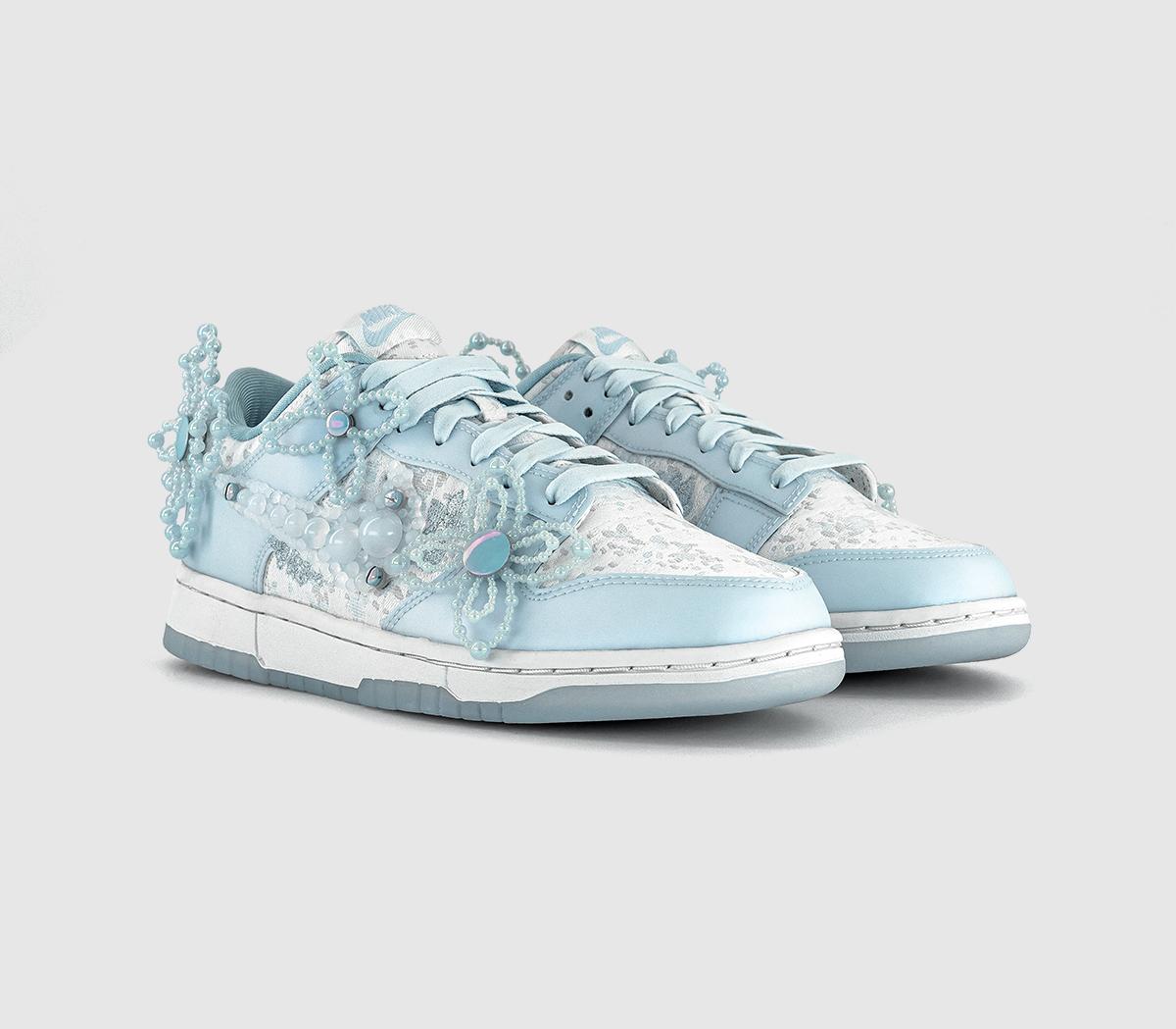 新品未使用 Nike WMNS Dunk Low Essential 27cm Nike Dunk Low Trainers Summit White Blue Tint Wolf Grey - Women's