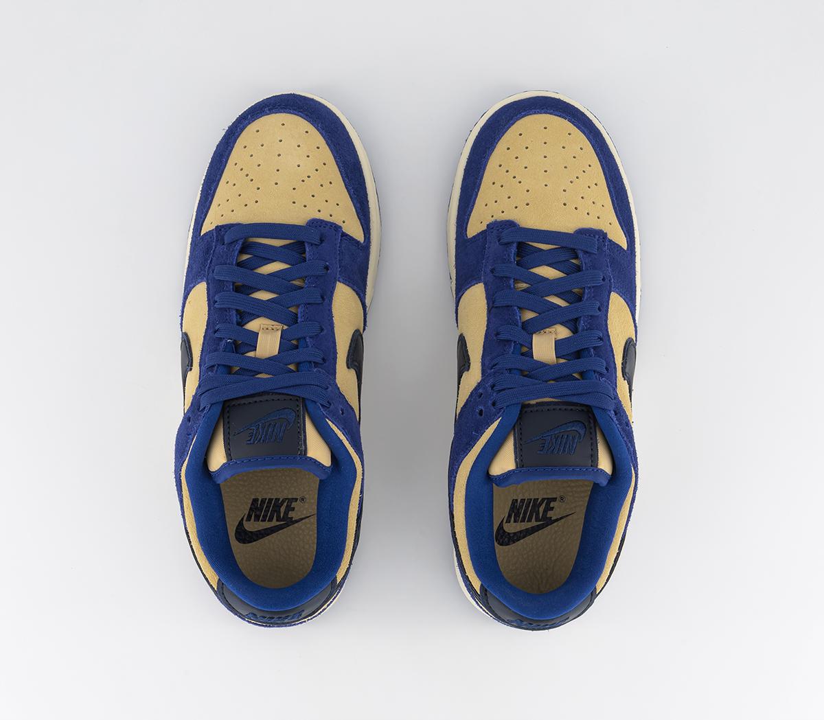 NikeDunk Low TrainersDeep Royal Blue Dark Obsidian Sesame Midnight Navy