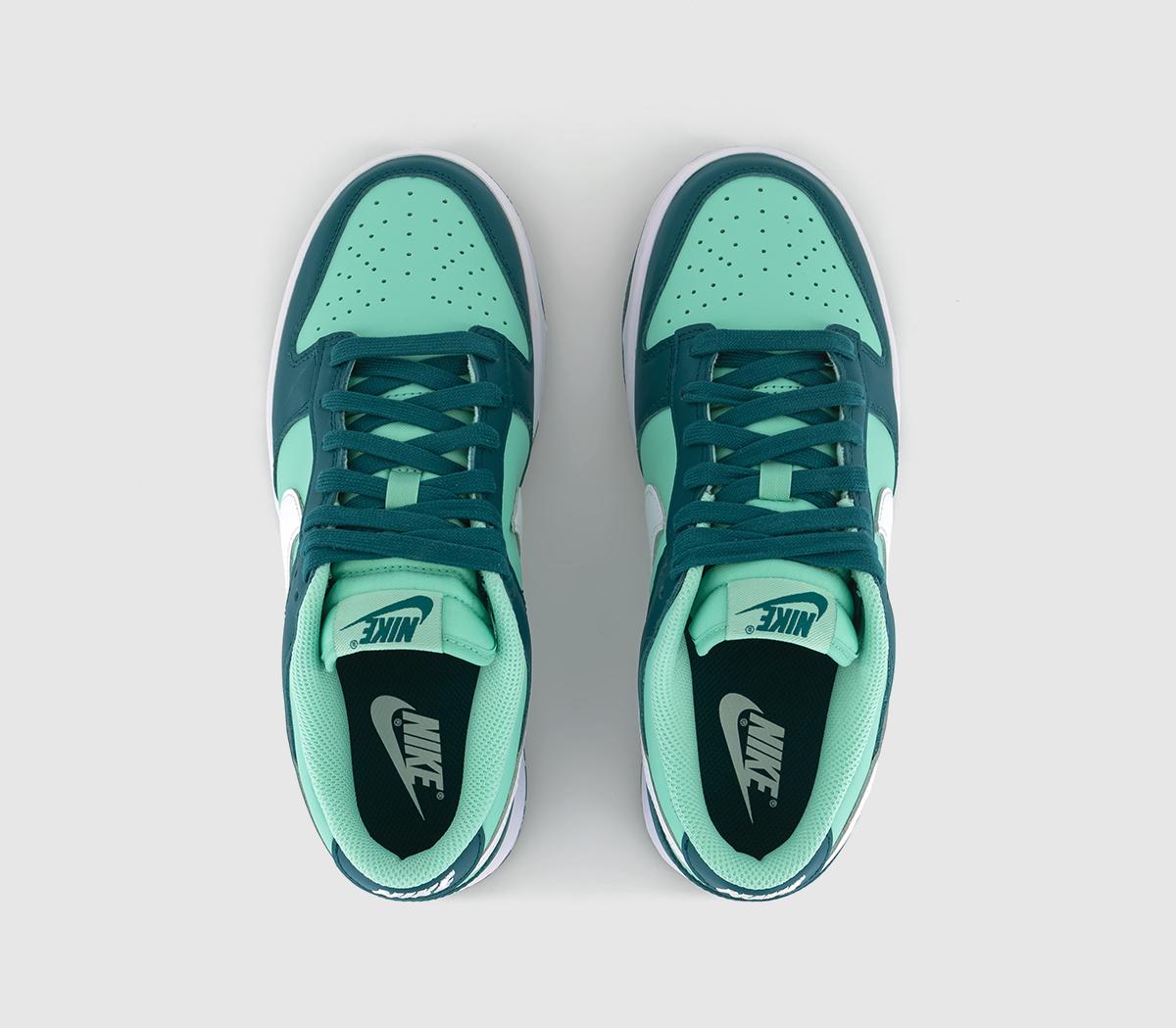 NikeDunk Low TrainersGeode Teal White Emerald Rise